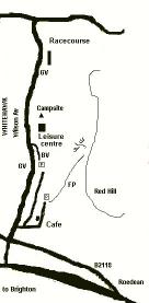 Map showing the Location of the Whitehawk Hawk