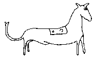 Sketch of the first Westbury Horse