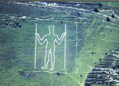 The Long Man from the air