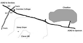 Location Map of the Charlton Wyvern