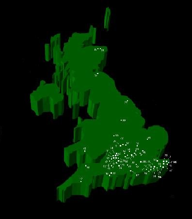 Position of the Hill Figures of the UK
