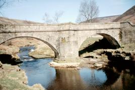 Bridge over upper reaches of the River Derwent