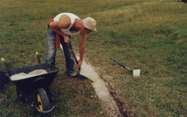 Paul Harrington Filling the Trench with Chalk