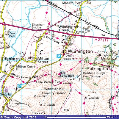 Map of the Position of Long Man