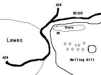 Location Map of the Letters