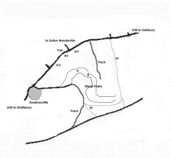 Location Map of the Sutton Mandeville