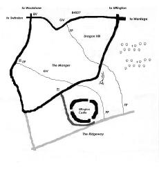 Location Map of The Uffington Horse