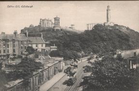 Trams below Carlton Hill